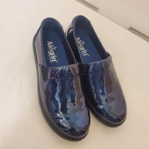 Alegria Elly Shiny Blue Marble Shoe Size 36=6-6.5Ladies